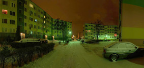 Ul. Piastowska - zimą